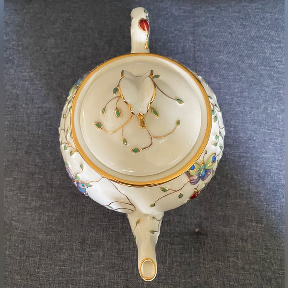Lenox Summer Enchantment Teapot 2003🦋 - Picture 7 of 17
